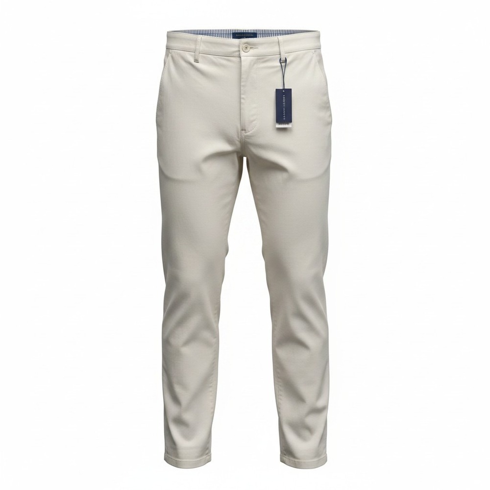 Holderness & Bourne Five-Pocket Pants Mens 40x32 Stone Tailored Fit Golf Chino - Picture 1 of 12